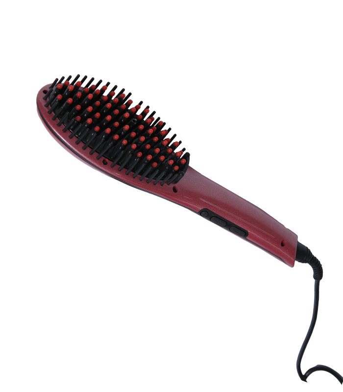 فروش داغ ماساژ با کمترین قیمت شانه برقی آرایشگاهی، صاف کننده مو برس مو با نمایشگر دیجیتال LCD ZR-1008